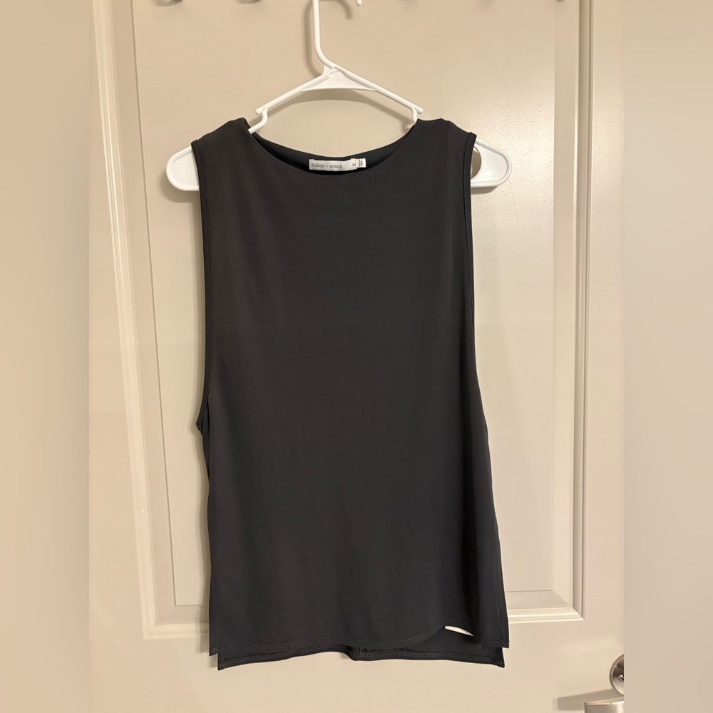 bishop + young SASHA LAYERED TANK grey NWT size XS